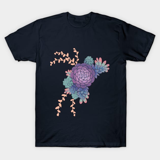 Succulents 1 T-Shirt by Abbilaura